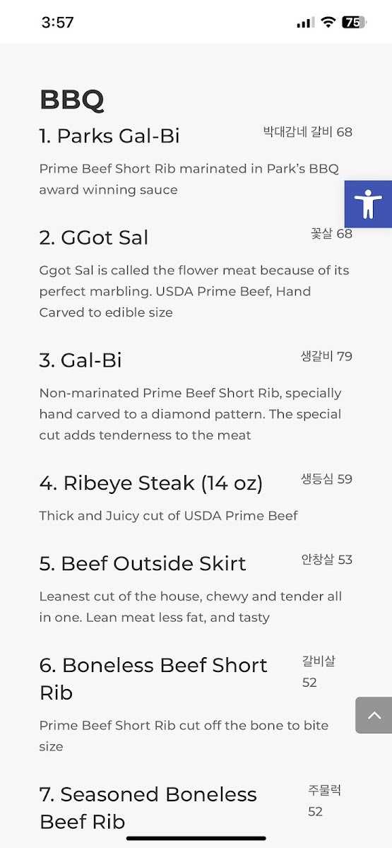 Park's BBQ Menu - Image 2